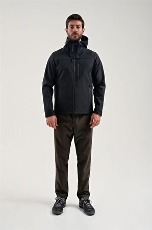 EXUMA ERKEK SİYAH SOFTSHELL MONT 2311100