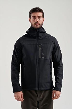 EXUMA ERKEK SİYAH SOFTSHELL MONT 2011120