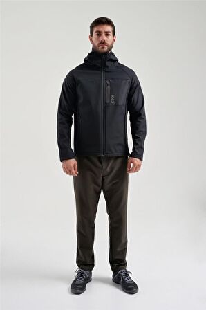 EXUMA ERKEK SİYAH SOFTSHELL MONT 2011120