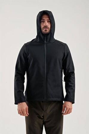 EXUMA ERKEK SİYAH SOFTSHELL MONT 2311161