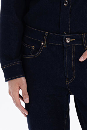 İndigo Raw Denim Erkek Jean Pantolon