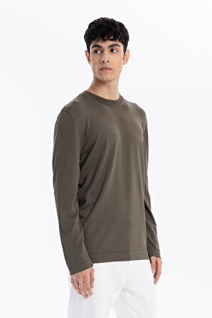 Bisiklet Yaka Slim Fit Basic Erkek Triko Kazak