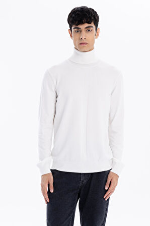 Balıkçı Yaka Slim Fit Basic Erkek Kazak