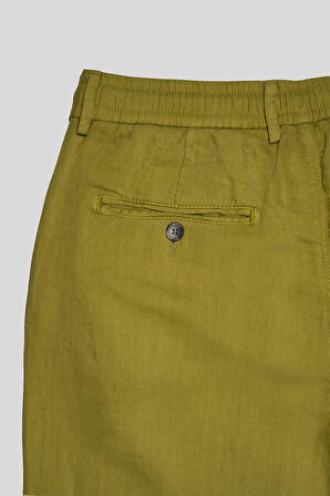 Beli Lastikli Arka Fleto Cepli Regular Erkek Pantolon