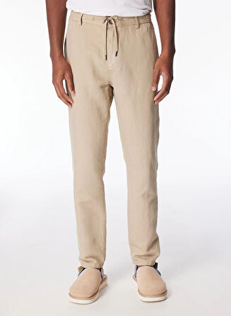 Beli Lastikli Arka Fleto Cepli Regular Erkek Pantolon