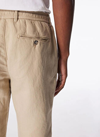 Beli Lastikli Arka Fleto Cepli Regular Erkek Pantolon