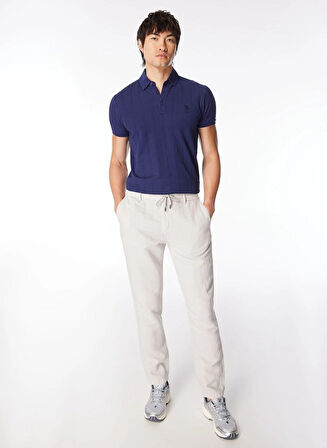 Beli Lastikli Arka Fleto Cepli Regular Erkek Pantolon