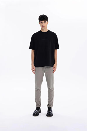 Bisiklet Yaka Oversize Kamuflaj Erkek T-shirt