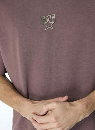 Bisiklet Yaka GMG Yıldız Baskılı Oversize Erkek T-shirt