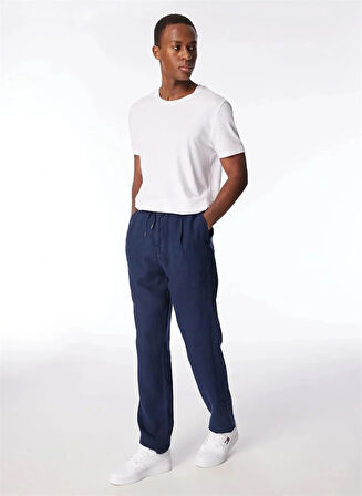 Arkası Torba Cepli %100 Keten Regular Erkek Pantolon