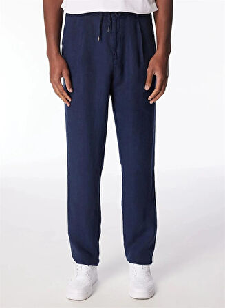 Arkası Torba Cepli %100 Keten Regular Erkek Pantolon