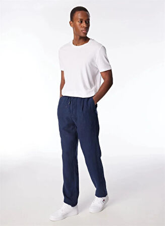 Arkası Torba Cepli %100 Keten Regular Erkek Pantolon