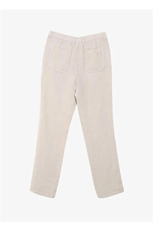 Arkası Torba Cepli %100 Keten Regular Erkek Pantolon