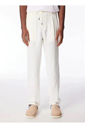 Arkası Torba Cepli %100 Keten Regular Erkek Pantolon