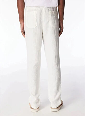 Arkası Torba Cepli %100 Keten Regular Erkek Pantolon