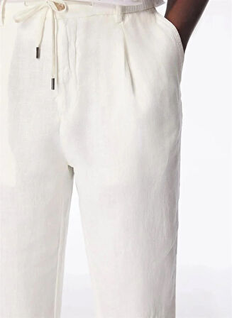 Arkası Torba Cepli %100 Keten Regular Erkek Pantolon