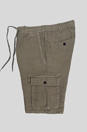 Kargo Model %100 Keten Erkek Şort