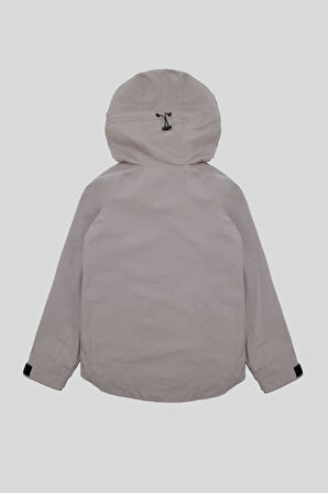 Kapüşon Yaka Oversize Fermuarlı Kadın Mont