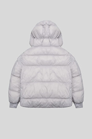 Kapüşon Yaka Kol Ucu Triko Kadın Mont