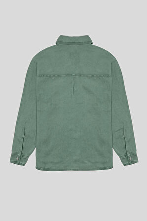 Regular Fit Önü Çıtçıt Kapamalı Lyocell Kadın Gömlek