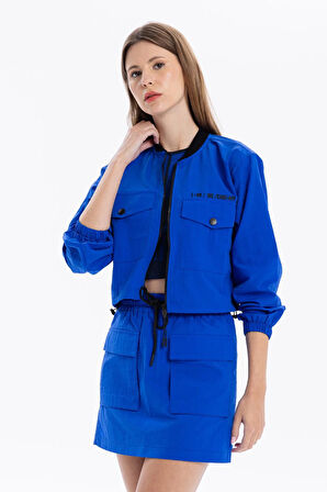 Slim Fit Beli Lastikli Basic Kadın Mini Etek