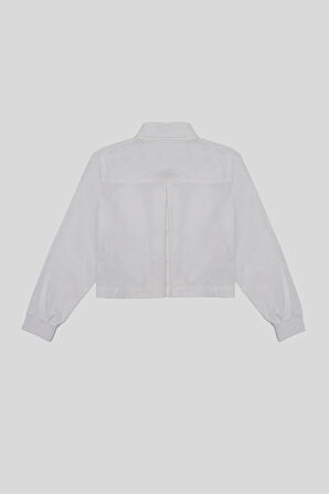 Gömlek Yaka Kol Ucu Ribanalı Çift Cep Çıtçıtlı Kadın Gömlek