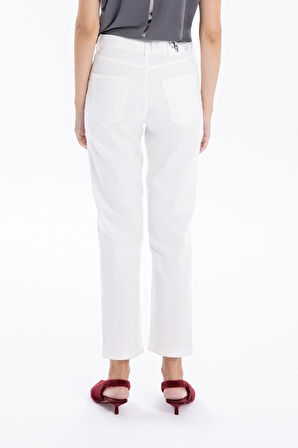 Basic 5 Cep Casual Kadın Dokuma Pantolon