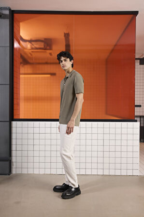 Polo Yaka Kısa Kollu Tirko Erkek Gömlek