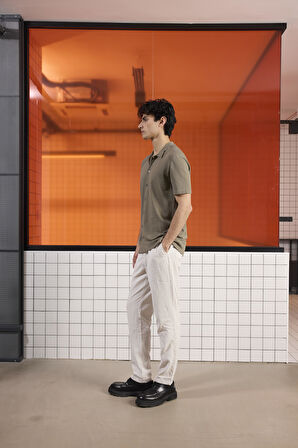 Polo Yaka Kısa Kollu Tirko Erkek Gömlek