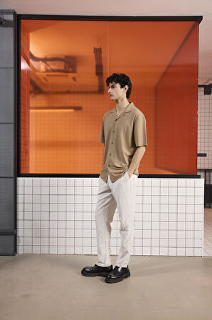 Apaj Yaka Viskon Erkek Gömlek