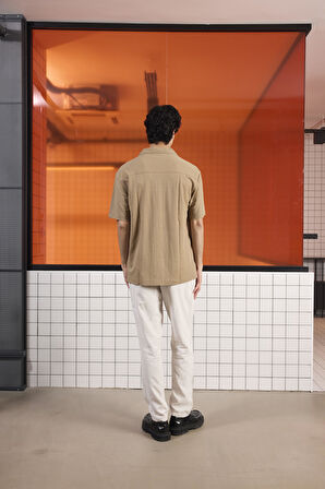 Apaj Yaka Viskon Erkek Gömlek