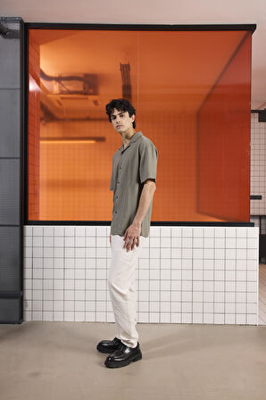 Apaj Yaka Viskon Erkek Gömlek