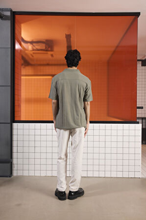 Apaj Yaka Viskon Erkek Gömlek