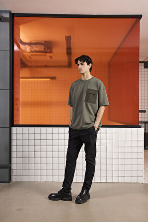 Bisiklet Yaka Modal Erkek T-shirt