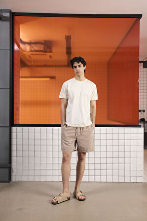 Bisiklet Yaka Merserize Slim Fit Erkek T-shirt