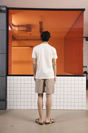 Bisiklet Yaka Merserize Slim Fit Erkek T-shirt