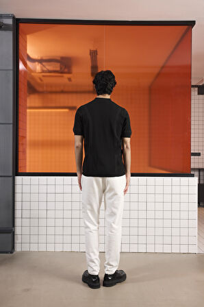 Polo Yaka Düğmeli Triko Erkek Kazak