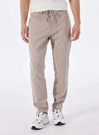 Beli Lastikli Dik Cep Arka Cep Çıtçıt Detaylı Erkek Pantolon