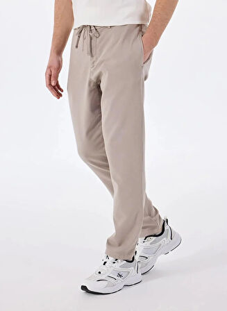 Beli Lastikli Dik Cep Arka Cep Çıtçıt Detaylı Erkek Pantolon