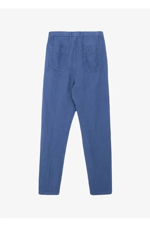 Arkası Torba Cepli %100 Keten Regular Erkek Pantolon