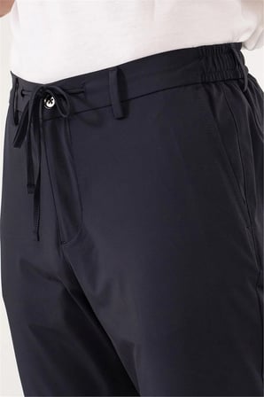 Beli Yarım Lastikli Arkası Çift Fleto Jogger Erkek Pantolon