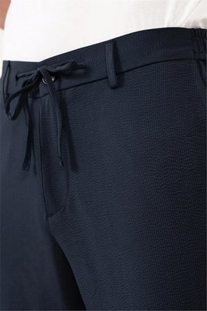 Beli Yarım Lastikli Arkası Çift Fleto Jogger Erkek Pantolon