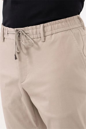 Beli Lastikli Arka Cebi Gizli Fermuarlı Jogger Erkek Pantolon