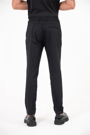 Beli Lastikli Arka Cebi Gizli Fermuarlı Jogger Erkek Pantolon