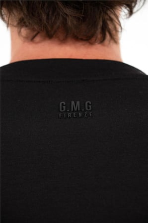 Bisiklet Yaka Göğsü Piksel Kalp Baskılı Erkek T-shirt