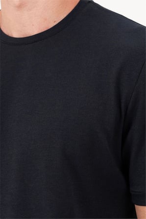 Bisiklet Yaka Kol Ucu Duble Erkek T-shirt
