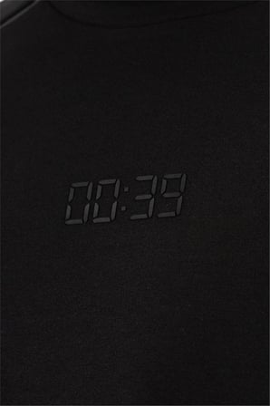 Bisiklet Yaka 00:39 Baskılı Modal Erkek T-shirt