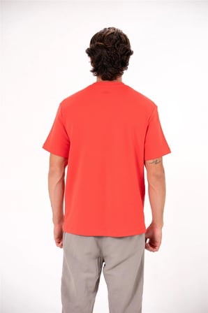Gmg ve Kalp Baskılı Bisiklet Yaka Erkek T-shirt