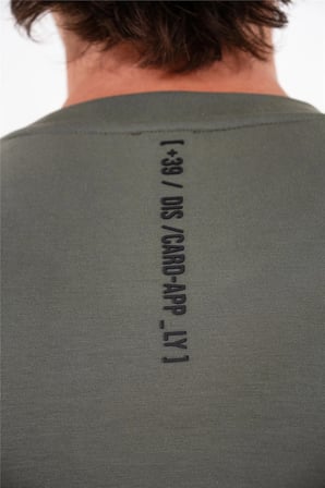 Bisiklet Yaka Garni Cepli Erkek T-shirt