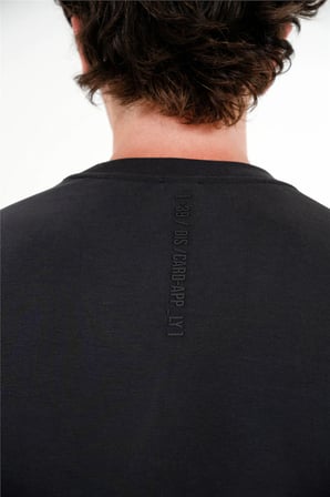Bisiklet Yaka Garni Cepli Erkek T-shirt